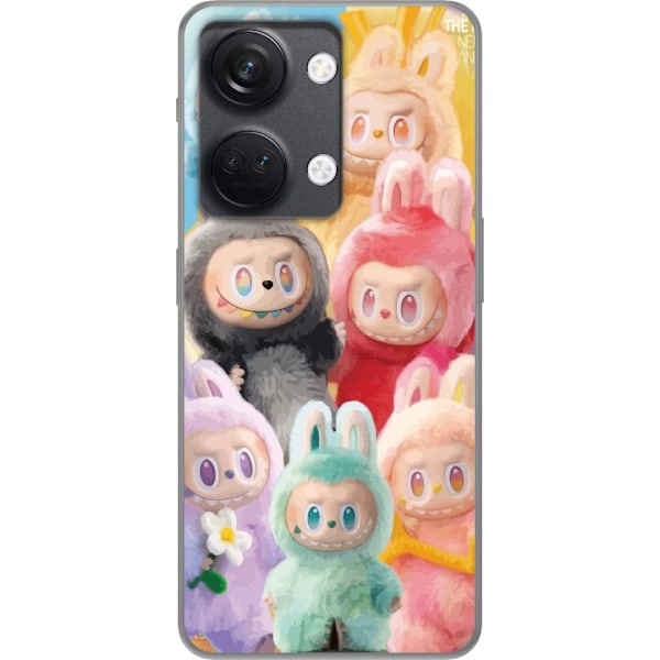 OnePlus Nord 3 Gjennomsiktig deksel Labubu Skissestil