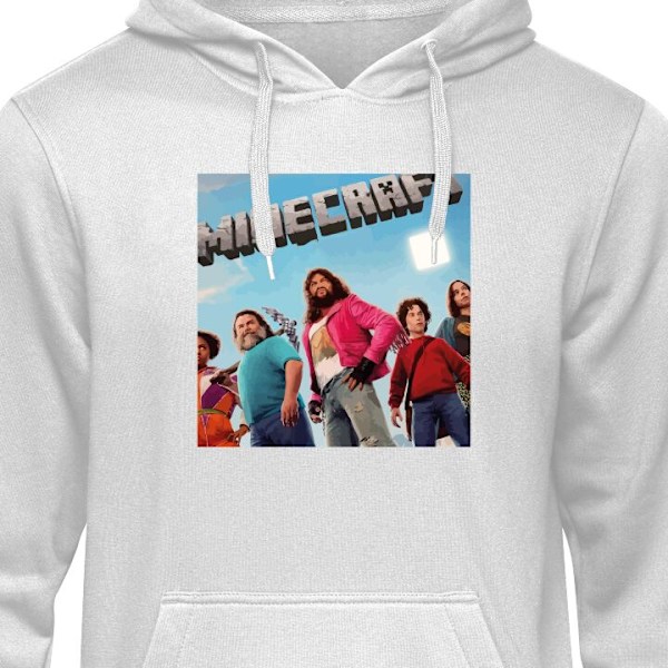Hoodie til Voksen | Behagelig Hættetrøje A Minecraft Movie grå XL