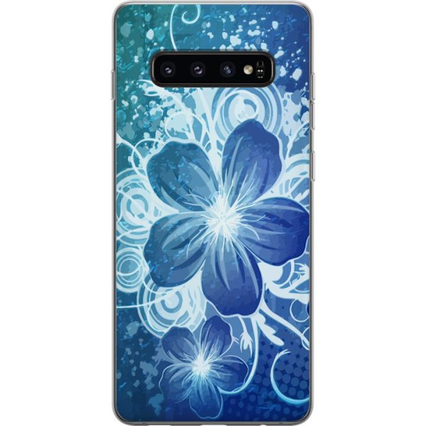 Samsung Galaxy S10 Gennemsigtig cover Blomst