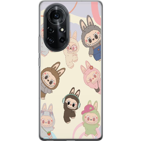 Huawei nova 8 Pro Gennemsigtig cover Labubu Pop Mart Samling Motiv Figur Samling Design Populært Art Toy Pop Mart Kreativ Grafisk