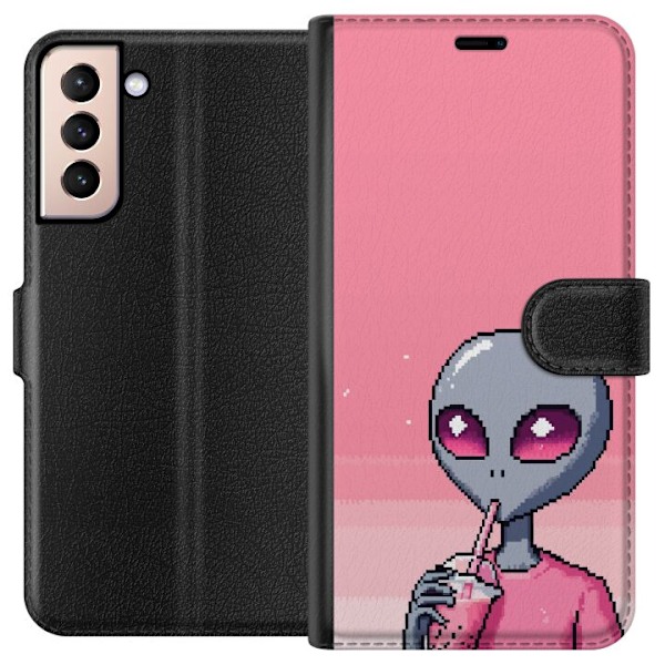 Samsung Galaxy S21 Tegnebogsetui Alien Smoothie