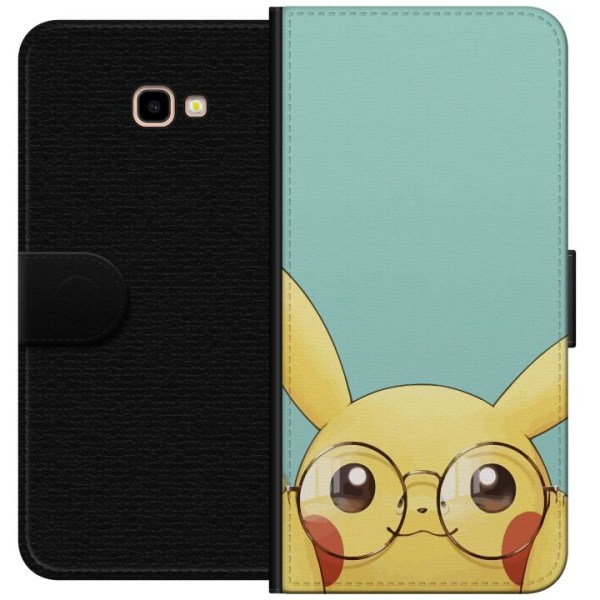 Samsung Galaxy J4+ Plånboksfodral Pikachu glasögon