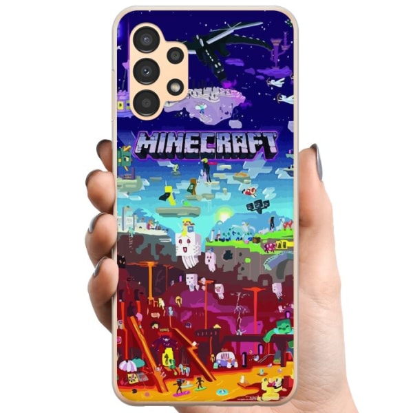 Samsung Galaxy A13 TPU Matkapuhelimen kuori MineCraft