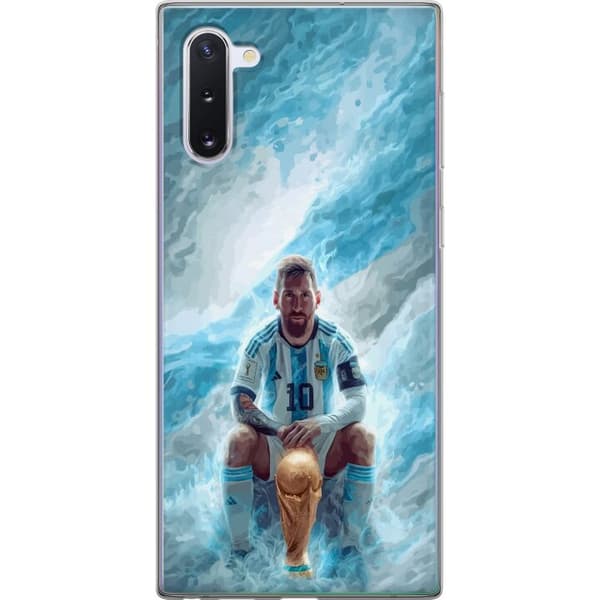 Kompatibelt Mobildeksel til Samsung Galaxy Note10 Lionel Messi Världsmästare blå