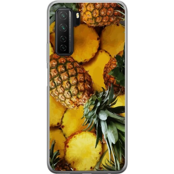 Huawei P40 lite 5G Genomskinligt Skal Tropisk Frukt