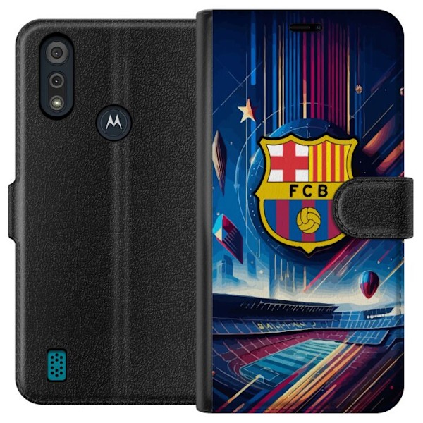 Motorola Moto E6i Plånboksfodral FC Barcelona