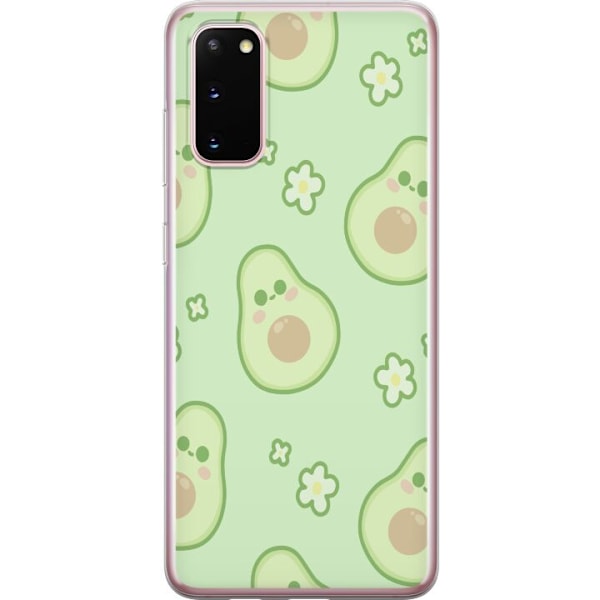 Samsung Galaxy S20 Gennemsigtig cover Avocado Sød