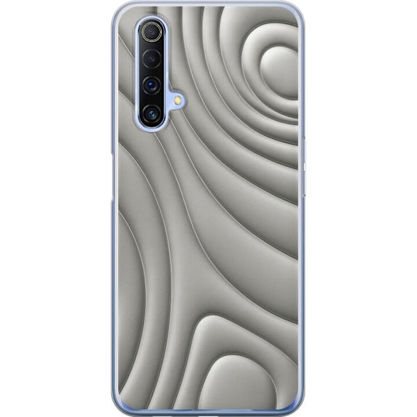 Realme X50 5G Läpinäkyvä kuori Hopea-aallot