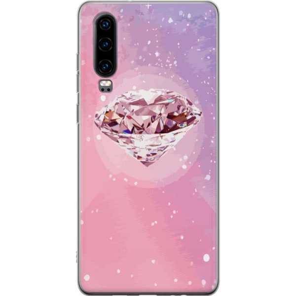 Huawei P30 Gennemsigtig cover Glitter Diamant