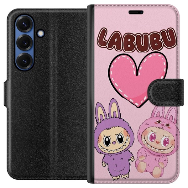 Samsung Galaxy S25+ Tegnebogsetui Labubu Pink Monster