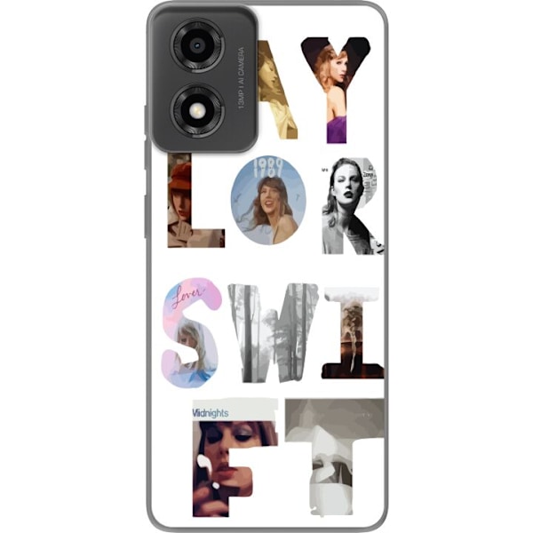 Motorola Moto E14 Gennemsigtig cover Taylor Swift