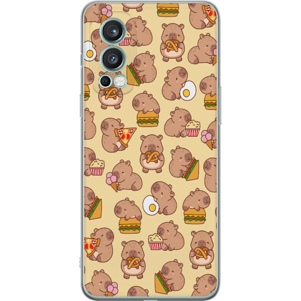 OnePlus Nord 2 5G Genomskinligt Skal Kawaii capybara mobilskal med flera söta figurer