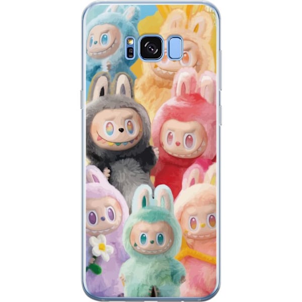 Samsung Galaxy S8+ Genomskinligt Skal Labubu Sketch Style – Handritat monster i tusch
