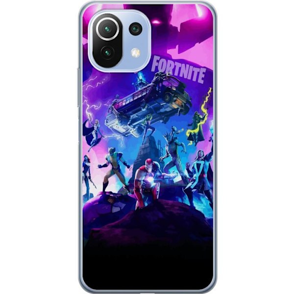 Xiaomi Mi 11 Lite Gennemsigtig cover Fortnite