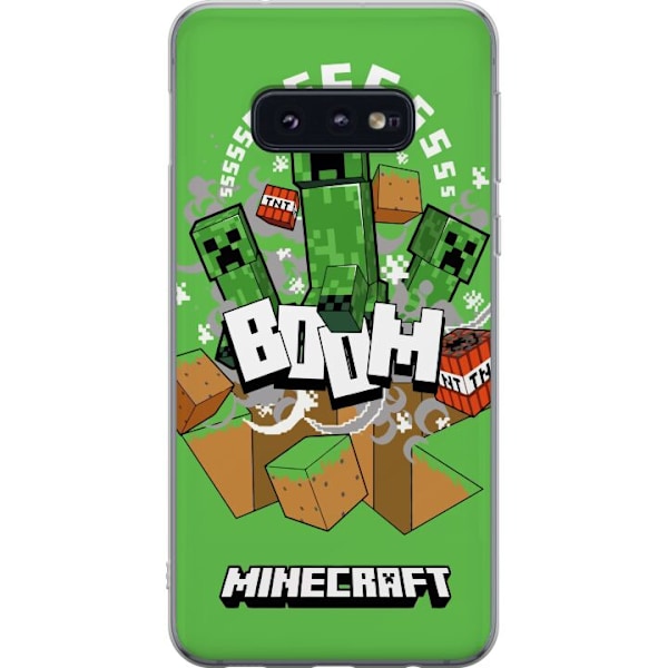 Samsung Galaxy S10e Gennemsigtig cover Minecraft Boom