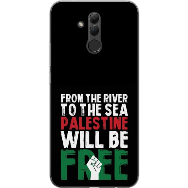 Huawei Mate 20 lite Genomskinligt Skal Free Palestine – poli