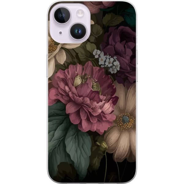 Kompatibelt Mobildeksel til Apple iPhone 14 Blomster