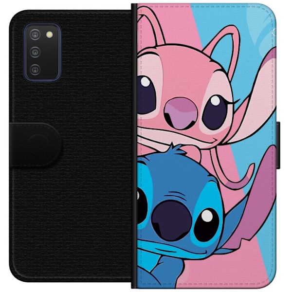 Samsung Galaxy A03s Tegnebogsetui Stitch & Angel