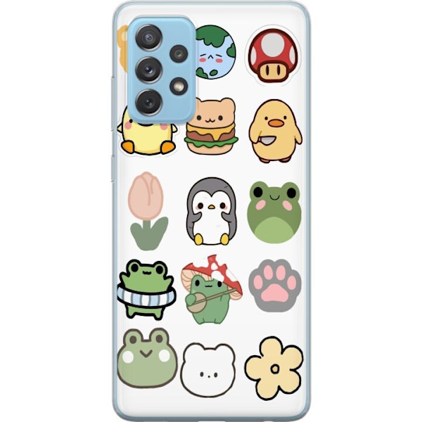 Samsung Galaxy A52 5G Gennemsigtig cover Kawaii Friends