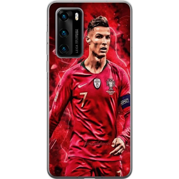 Huawei P40 Gjennomsiktig deksel Ronaldo Ferdigheter - CR7 Desi