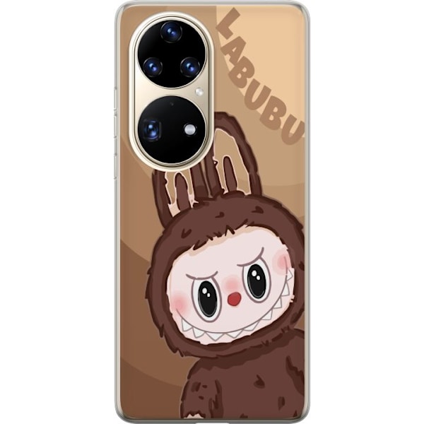 Huawei P50 Pro Gennemsigtig cover Labubu Skyde Sød - Hvid og