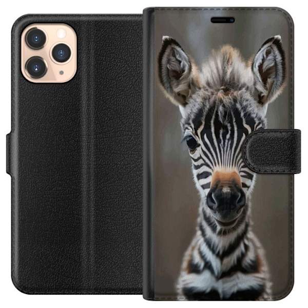 Apple iPhone 11 Pro Plånboksfodral Giraff Djurmotiv Afrika Natur Grafiskt Motiv Savann Vilda Djur Populär Väggkonst Exotiskt Tema