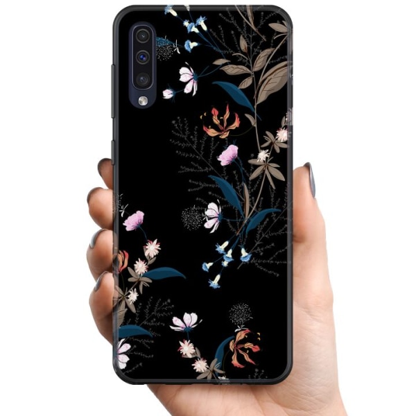 Samsung Galaxy A50 TPU Mobilcover Blomster