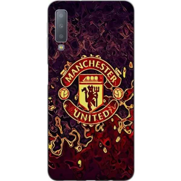 Samsung Galaxy A7 (2018) Gennemsigtig cover Manchester United