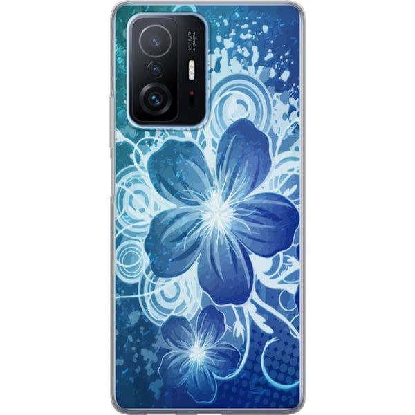 Xiaomi 11T Pro Genomskinligt Skal Blomma