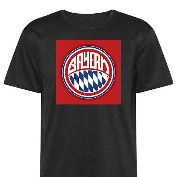 Trænings T-shirt | Sport T-shirt til Voksen FC Bayern Münche sort 5X-Large