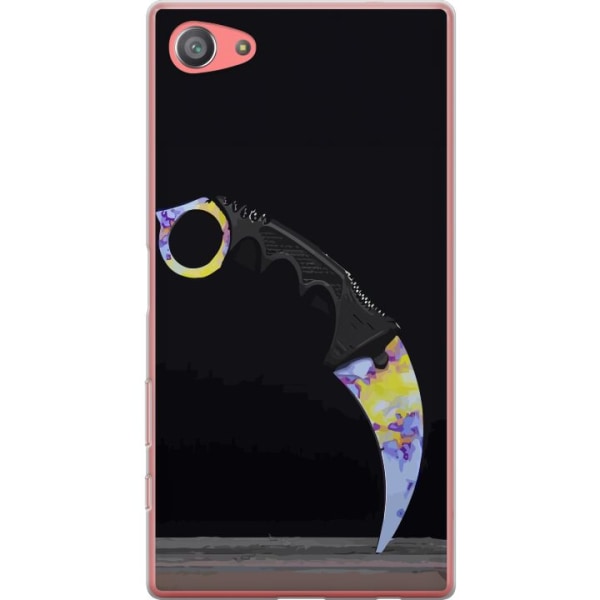Sony Xperia Z5 Compact Gennemsigtig cover Karambit / Butterfly