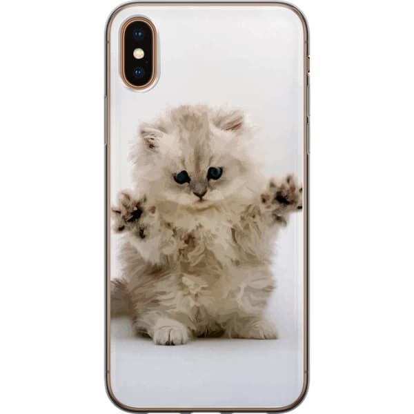 Kompatibelt Mobildeksel til Apple iPhone X Katt