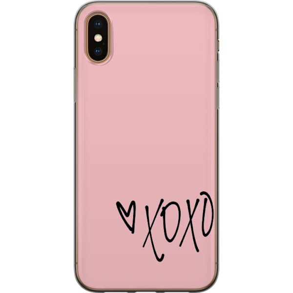 Apple iPhone XS Max Gennemsigtig cover XOXOXO