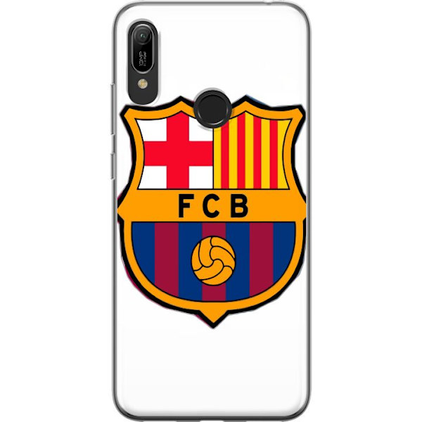 Huawei Y6 (2019) Läpinäkyvä kuori FC Barcelona Emblem Jalkapallo Katalonia Sininen Punainen Seuran Logo Ylpeys La Liga Fanit Ikoninen Kuva