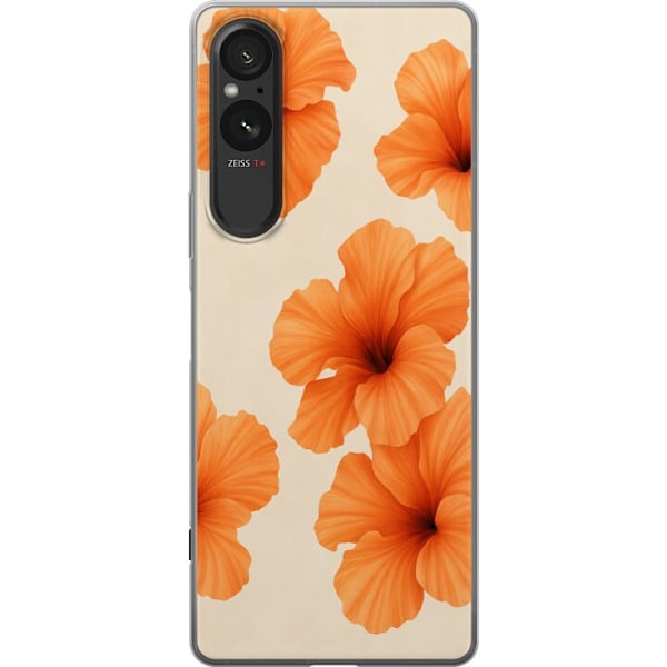 Sony Xperia 5 V Läpinäkyvä kuori Papaya Punch