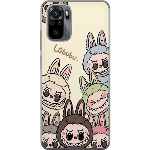 Xiaomi Redmi Note 10S Gjennomsiktig deksel Labubu Pastel Colle
