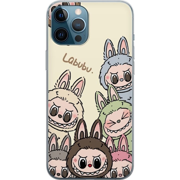 Apple iPhone 12 Pro Max Läpinäkyvä kuori Labubu Pastel Collection