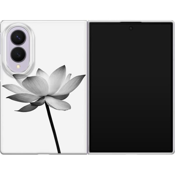 Kompatibelt Mobildeksel til Samsung Galaxy Z Fold8 Hvit lotusgrafikk hvit