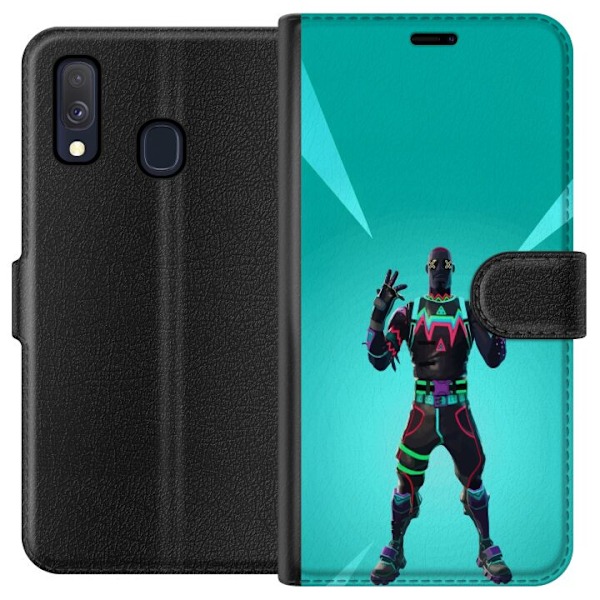 Samsung Galaxy A40 Lompakkokotelo musta ritari fortnite