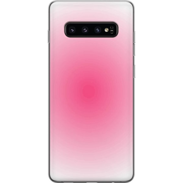 Samsung Galaxy S10 Gjennomsiktig deksel Rosa Sky