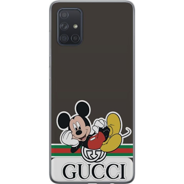 Samsung Galaxy A71 Läpinäkyvä kuori Gucci Musse Pig