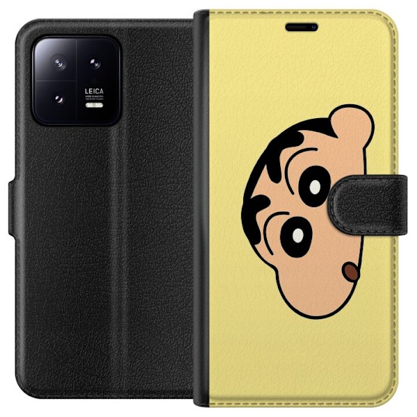 Xiaomi 13 Tegnebogsetui Peeking Shinchan