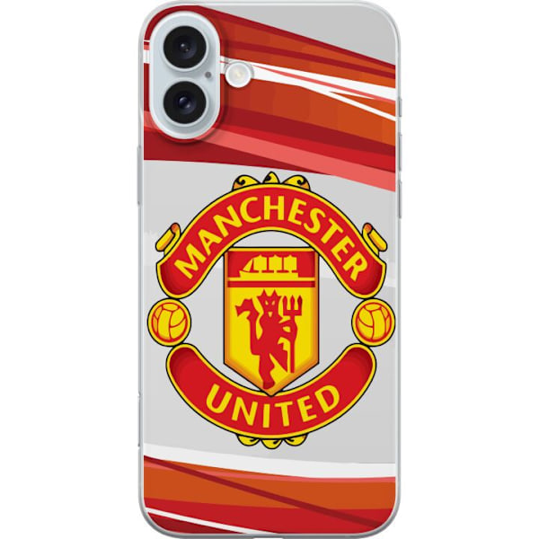 Apple iPhone 16 Plus Läpinäkyvä kuori Manchester United F.C