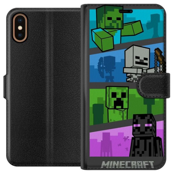 Apple iPhone XS Plånboksfodral Minecraft