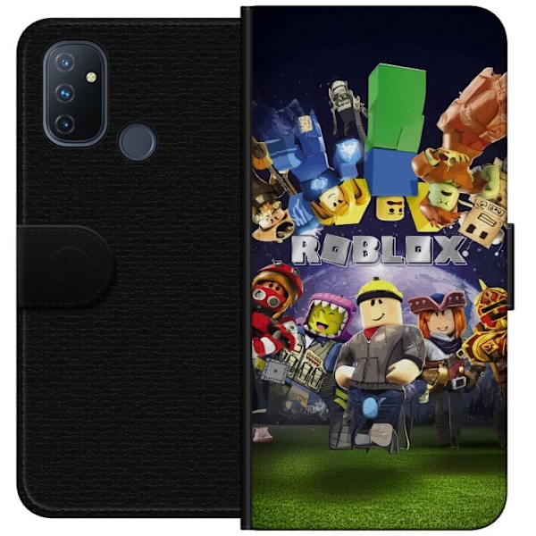 OnePlus Nord N100 Tegnebogsetui Roblox Verden - Gaming Eventyr for Børn og Unge