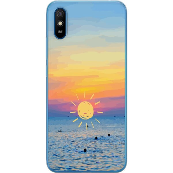 Xiaomi Redmi 9A Genomskinligt Skal Solnedgång