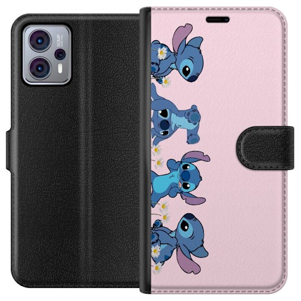 Motorola Moto G23 Plånboksfodral Stitch Skratt & Bus – Perf