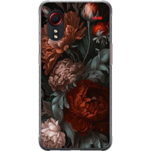 Samsung Galaxy Xcover 5 Läpinäkyvä kuori Blommor
