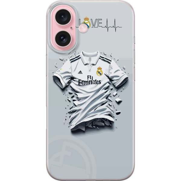 Kompatibel Mobilcover til Apple iPhone 16 Real Madrid