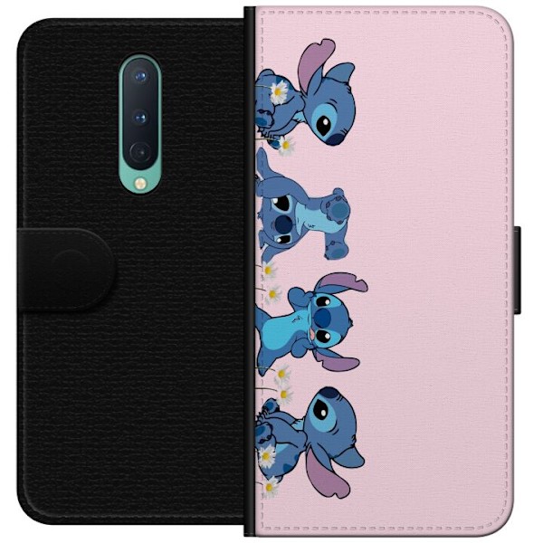 OnePlus 8 Plånboksfodral Stitch Skratt & Bus – Perfekt för